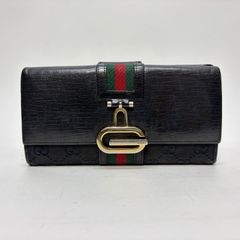 即日発送] GUCCI シルヴィラウンドウォレット 長財布 レザー - メルカリ