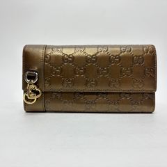 GUCCI グッチ シマ 長財布 チェーンウォレット箱付 - メルカリ