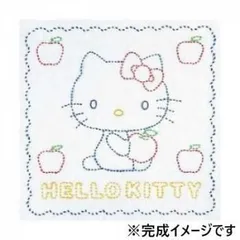 オリムパス 刺し子キット　花ふきん　ハローキティとりんご 205