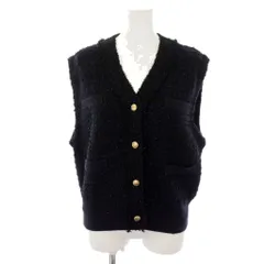 極美品UNITED ARROWS グリーンレーベル　ツイードフリンジベストジレ 楽天市場】【SALE／70%OFF】フリンジツイード Vネック ニット ベスト