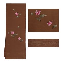 袋帯　六通柄 正絹　菱取菊梅蝶　 436cm　【中古】美品 　3638ll 袋帯 六通柄 正絹 菱取菊梅蝶 436cm 【中古】美品 3638llの通販 by