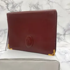 □【値下げ交渉可能】Cartier カルティエ マストライン クラッチバッグ セカンドバッグ ボルドー