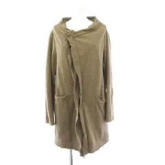 パドカレ pas de calais ロングコート アシンメトリー フリル ウール 38 グレージュ /BB ■GY06のサムネイル