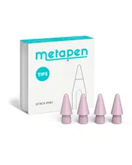新品 Metapen 4個入り Apple Pencil専用交換ペン先 アップルペンシル第1世代 第2世代 交換用チップ Metapen A8/A11/Air8/D1/A14 替え芯 高感度 高耐摩耗性 低ノイズ 予備 ペン先 Apple pencil pro