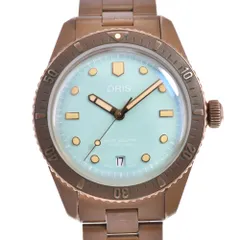オリス ORIS 01 733 7771 3157 ダイバーズ 65 コットンキャンディ グリーン 自動巻き ユニセックス 良品 箱・保証書付き 腕時計 D#147435のサムネイル