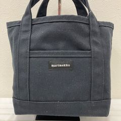 未使用品】marimekkoマリメッコ トートバッグ キャンパス ボルドー 