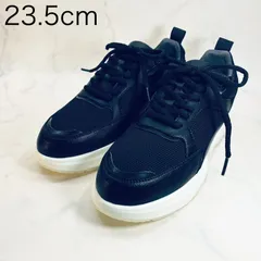 【新品 訳あり】イング　厚底レースアップスニーカー　23.5㎝　黒のサムネイル
