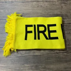 [むつ81-041612] OFF WHITE FIRETAPE SCARF マフラーのサムネイル