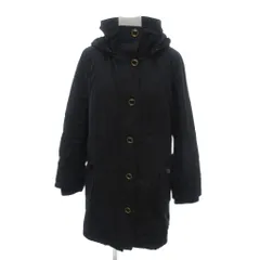 エムケー ミッシェルクラン MK MICHEL KLEIN フーデットコート ボアライナー付 ミドル丈 38 黒 ブラック /YJ ■GY66のサムネイル