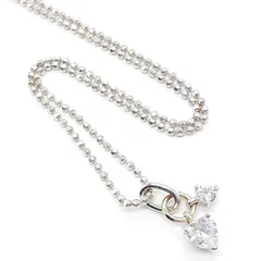 Folli Follie フォリフォリ ネックレス ペンダント ヴィンテージ SILVER 925 シルバー ジルコニア ハート  T6041517