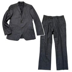 【美品 】ジョゼフ　オム スーツ セットアップ ストレッチ アンコン 総柄 美シルエット】ジョセフオム セットアップ スーツ 46 44 ストレッチ