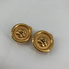 CHANEL（シャネル）97P　カメリア　イヤリング　ゴールド