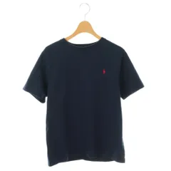 ポロ ラルフローレン POLO RALPH LAUREN 半袖カットソー Tシャツ ロゴ刺繍 L/G 14-16 160 ネイビー /ES ■OS