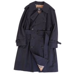 美品&2024年製】 バーバリー 英国製 トレンチコート ネイビー 52サイズ