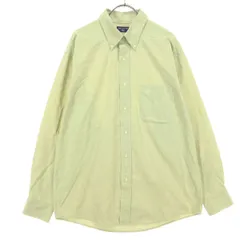 美品 DOCKERS ドッカーズ ワンポイントロゴ 長袖 コットンシャツ L グリーン系 メンズ 古着のサムネイル