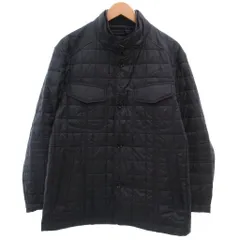 ヒューゴボス HUGO BOSS 中綿ジャケット キルティング 52 ジップアップ スタンドカラー チンストラップ 紺 ネイビー /KB ■ECG004のサムネイル