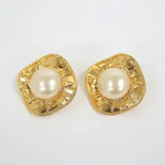 CHANEL イヤリング フェイクパール ゴールド 95A