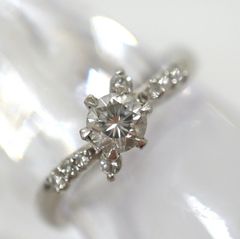 2123 ダイヤリングPT900プラチナ16号0.481ct - メルカリ