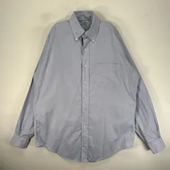 古着 80's～90's/80年代～90年代 ヴィンテージ ブルックスブラザーズ Brooks Brothers 長袖シャツ ボタンダウン Makers M  ブルー系 無地 メンズ