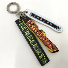 BURBERRY 3連キーホルダー ロゴプリント マルチカラー