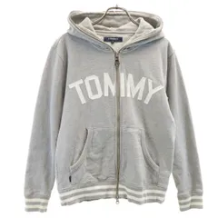 TOMMY トミー COCA-COLA コカコーラ コラボ 長袖 スウェット ジップパーカー S グレー トミーヒルフィガー レディース 古着のサムネイル
