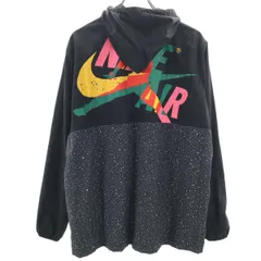 AIR JORDAN エアジョーダン バックプリント ジャンプマンロゴ ウインドブレーカー XL ブラック NIKE ナイキ メンズ 古着のサムネイル