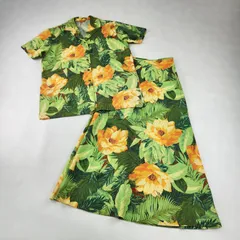 KENZO　ワンピース　ケンゾー 　セットアップ　花柄　ボタニカル グリーン 38 M・L相当のサムネイル