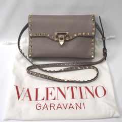 VALENTINO rock studs ショルダーバッグ プードル - メルカリ