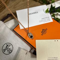 エルメスHERMESミニマイヨンPMネックレス ローズカンター 