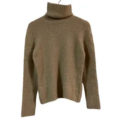 美品 AGNONA アニオナ ピュアカシミヤ タートルネックニット サイズ42 モカベージュ レディース 古着 中古 USEDのサムネイル