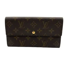 ルイ・ヴィトン LOUIS VUITTON ポシェット・ポルト モネ クレディ 旧型 M61725 ブラウン モノグラム ユニセックス 長財布