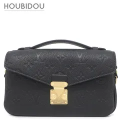 ルイヴィトン LOUIS VUITTON 2WAYバッグ ポシェット メティス EW モノグラムアンプラント ノワール ゴールド金具 黒 M46595 RFID 【保存袋】【中古】 ルイヴィトン LOUIS VUITTON 2WAYバッグ ポシェット メティス EW
