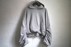 DRIES VAN NOTEN クロップド丈 パーカー グレー - メルカリ
