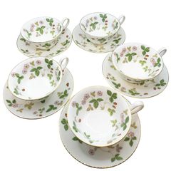 ウエッジウッド ワイルドストロベリー ジャパニーズティーセット 5客