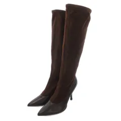 ブルーノマリ BRUNO MAGLI ロングブーツ レザー ポインテッドトゥ 36 茶 ブラウン /UO ■GY62のサムネイル