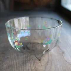 花畑のガラスボウル20㎝