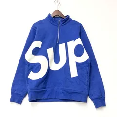 【中古品】 Supreme シュプリーム 15AW BIG SUP LOGO HALF ZIP SWEAT ビッグ サップ ロゴ ハーフ ジップ スウェット トップス 長袖 【149-260421-ya-09-izu】のサムネイル