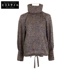 CHANEL シャネル P59903V45314 袖口ココマーク タートルネック シャギー 長袖トップス 36