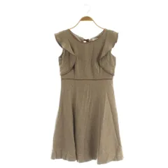 ジルバイジルスチュアート JILL by JILLSTUART ノースリーブワンピース ミニ M ベージュ /MY ■OS ■GY66