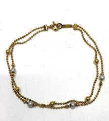 だんしゃり太郎K18/Pt850コンビ　ウノアエレ　ボールチェーン だんしゃり太郎様専用K18/Pt850コンビ ウノアエレ ボールチェーン