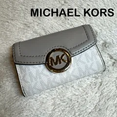 MICHAEL KORS マイケルコース キーケース シグネチャー レザー ゴールドロゴ