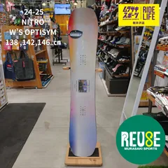 USE706【ムラスポ公式】NITRO　ナイトロ　W'S OPTISYM　ウーマンズ　オプティシム　138,142,146cm　24-25　レディース　未使用品　スノーボード　中古品（USED）　未使用品のサムネイル