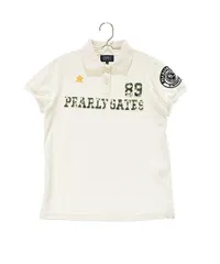 パーリーゲイツ | 0(S相当) | レディース 半袖ポロシャツ ホワイト系【中古】ゴルフウェア