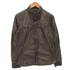 ニコルクラブフォーメン NICOLE CLUB FOR MEN ウエスタンシャツ メタリック 光沢 長袖 46 グレー /FF