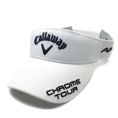 キャロウェイ CALLAWAY ゴルフ サンバイザー キャップ ツアーツイル 白 ホワイト 2024年春夏