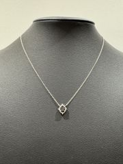 未使用】エステール K18WG ブラックダイヤ×ダイヤモンド クロス 