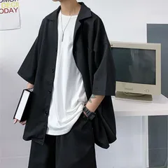 セットアップ テーラードジャケット半袖 上下セット メンズサマージャケット アウター ハーフパンツ トップス ボトムス カジュアル