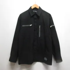 ジーユー GU × アンダーカバー UNDERCOVER ジップポケット シャツ S 黒 ブラック ジャケット