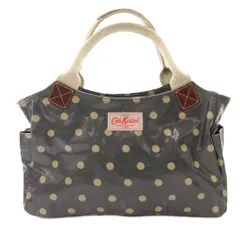 キャスキッドソン Cath Kidston トートバッグ 手提げ ドット PVC コーティング ロゴ 緑 グリーン /FF