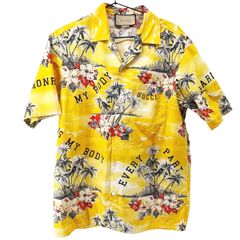 GUCCI・グッチ・アロハシャツ・半袖シャツ・48 - メルカリ
